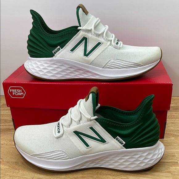 New Balance Fresh Foam ROAV Running Shoes Men's 10 Wms 11.5 White Green MROAVWG1 - Picture 1 of 12